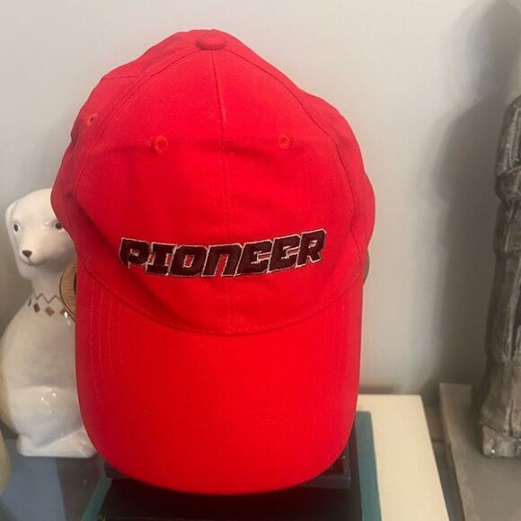 Honda Pioneer Side By Side Red Adjustable Baseball Ball Cap Hat. - Picture 2 of 7